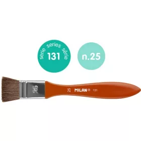 Ecset 25-ös lapos, póniszőr 6 db/csomag Milan 131|413125