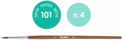 Ecset 4-es póniszőr 12 db/csomag Milan 101|80304 12 db/csomag