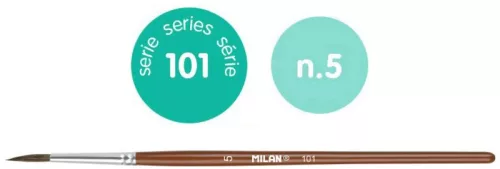 Ecset 5-ös póniszőr 12 db/csomag Milan 101|80305 12db/csomag