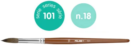 Ecset 18-as póniszőr 6 db/csomag Milan 101|0410118  6 db/csomag