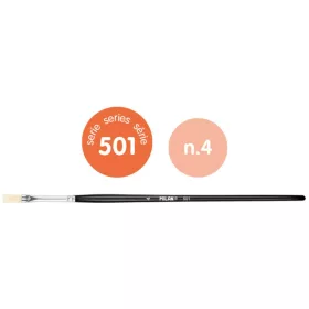   Ecset 4-es lapos, szintetikus sörte 6 db/csomag Milan 501|lapos, 6 db/cs 80334