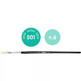   Ecset 6-os lapos, szintetikus sörte 6 db/csomag Milan 501|lapos, 6 db/cs 80336