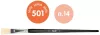 Ecset 14-es lapos, szintetikus sörte 6 db/csomag Milan 501|6db/cs 80376