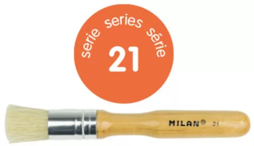Marok ecset 17 mm, sertéssörte 3 db/csomag Milan 21|17mm átmérő, 24 mm pamacs hossz,