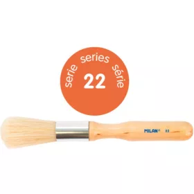   Marok ecset 16,6 mm, sertéssörte 3 db/csomag Milan 22|16,6mm átmérő, 46,6 mm pamacs hossz,