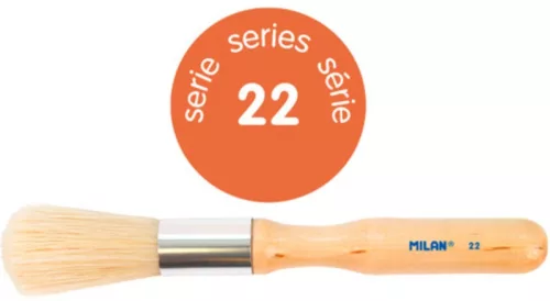 Marok ecset 16,6 mm, sertéssörte 3 db/csomag Milan 22|16,6mm átmérő, 46,6 mm pamacs hossz,