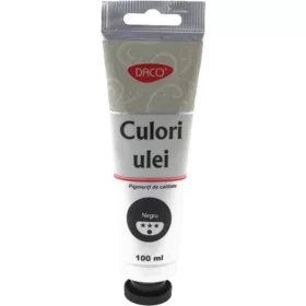 Olajfesték 100 ml Daco fekete|Fekete, tubusos, CU4100N