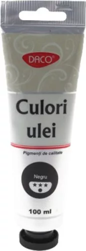 Olajfesték 100 ml Daco fekete|Fekete, tubusos, CU4100N