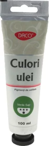 Olajfesték 100 ml Daco sötétzöld|Sötétzöld, tubusos, CU4100VS