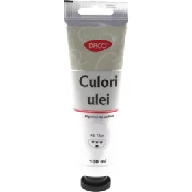Olajfesték 100 ml Daco fehér|Fehér, tubusos, CU4100W