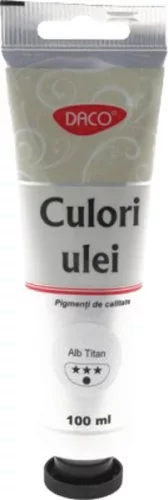 Olajfesték 100 ml Daco fehér|Fehér, tubusos, CU4100W
