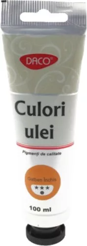 Olajfesték 100 ml Daco sötétsárga|Sötétsárga, tubusos, CU4100GI