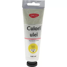   Olajfesték 100 ml Daco citromsárga|Citromsárga, tubusos, CU4100GCT