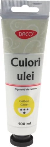 Olajfesték 100 ml Daco citromsárga|Citromsárga, tubusos, CU4100GCT