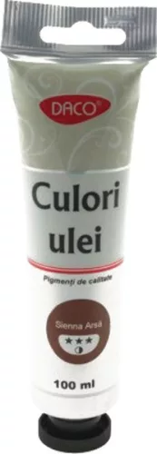 Olajfesték 100 ml Daco sienna|Sienna Barna, tubusos, CU4100SA