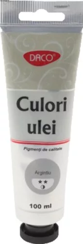 Olajfesték 100 ml Daco ezüst|Ezüst, tubusos, CU4100AG