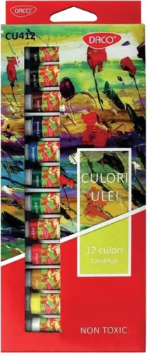 Olajfesték készlet 12 ml Daco 12 szín|tubusos, 12ml, CU412