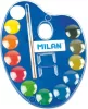 Vízfesték 25 mm keverőpalettával, ajándék ecset Milan 12 szín|keverőpalettás+ 1db ecset 25 mm, 53412