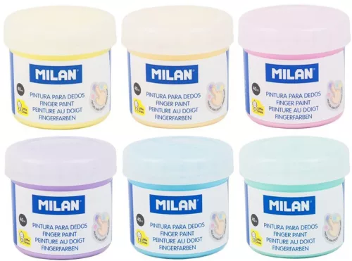 Ujjfesték 40 ml Milan 6 pasztell szín|Pasztell, 40 ml, 031206P