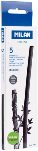 Rajzszén 6-8 mm 5 db/doboz Milan|6-8 mm-es átmérő, 5 db/doboz