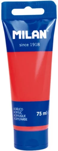 Akrilfesték 75 ml Milan cinóber piros|Vörös, tubusos, 101730