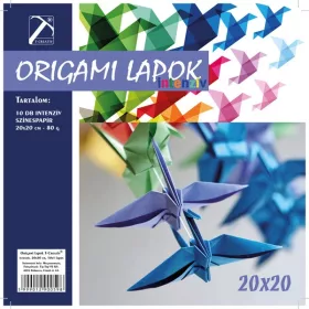   Origami papír 20x20 cm T-Creativ 10 intenzív szín|intenzív, 10 lapos, 25 db/csomag