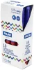 Golyóstoll 1 mm kétvégű 10 db/csomag Milan "Sway" Combi piros-kék|Piros-Kék,10db/dob,17658423110
