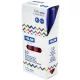 Golyóstoll 1 mm kétvégű 10 db/csomag Milan "Sway" Combi piros-kék|Piros-Kék,10db/dob,17658423110