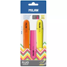 Filc szövegkiemelő Milan Fluo|3 db-os, vegyes színek