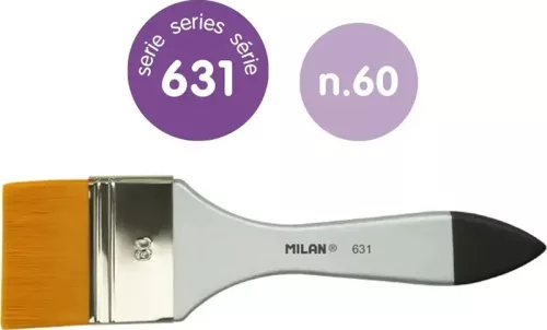 Ecset 60-as lapos, szintetikus 1 db/csomag Milan 631|1 db/csomag, 463160, lapos