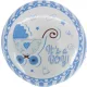 Léggömb, babaváró 46 cm Daco "It's a Boy!" kék|mintás fólia, papír pálcával, BL45B