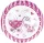 Léggömb, babaváró 46 cm Daco "It's a Girl!" rózsaszín|mintás fólia, papír pálcával, BL45F