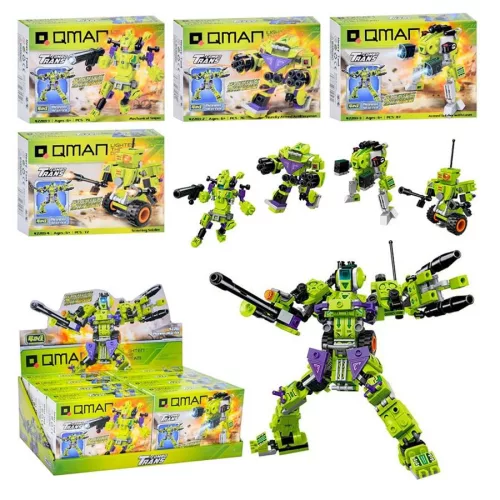 QMAN® 42203 - 4 az 1-ben Pioneer harcos robot