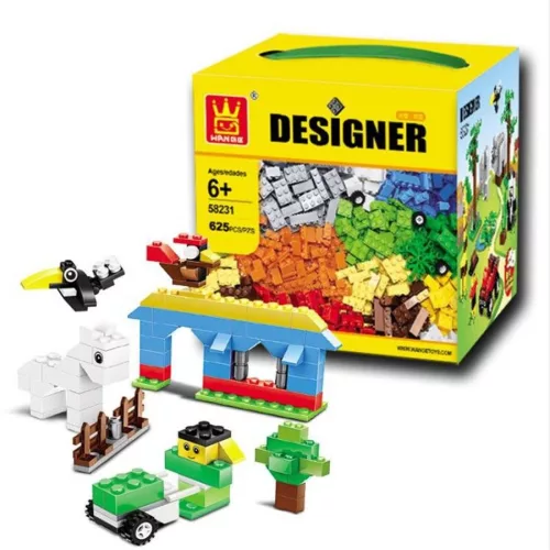 WANGE® 58231 - Kreatív vegyes doboz színes építőkockákkal
