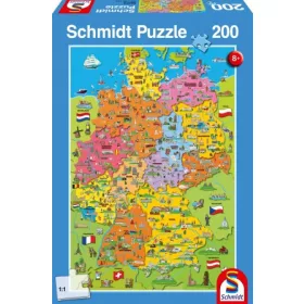   Cartoon map of Germany, 200 db (56312) Fogy. ár : 3 990 Ft További adatok