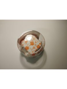Muffin papír mintás /narancs virágok/