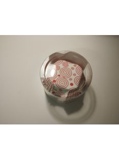 Muffin papír mintás /piros sprirál/