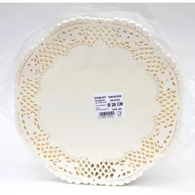 Tortacsipke (260mm) kerek fehér (100db/csg) 033300090