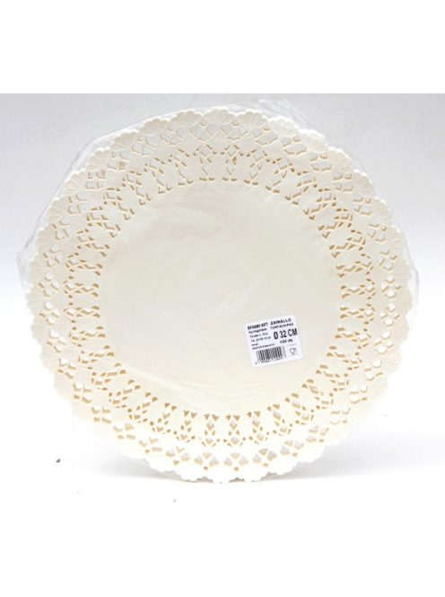 Tortacsipke (320mm) kerek fehér (100db/csg)