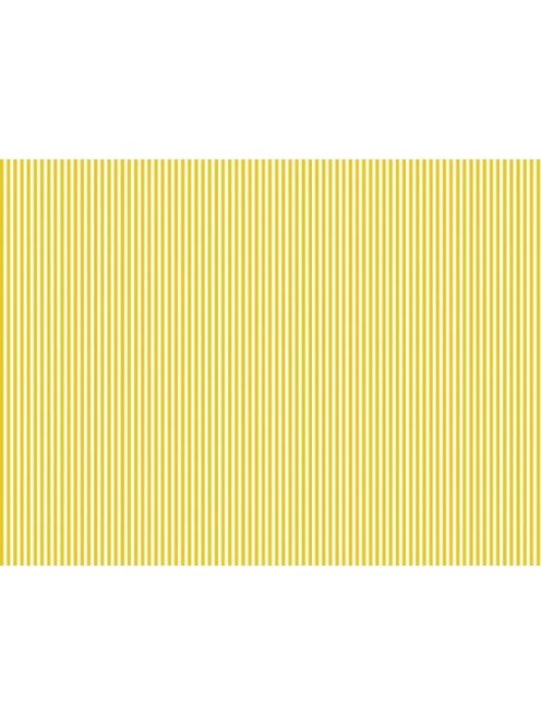 Karton kétoldalas HEYDA A/4 200g csíkos sárga-fehér 