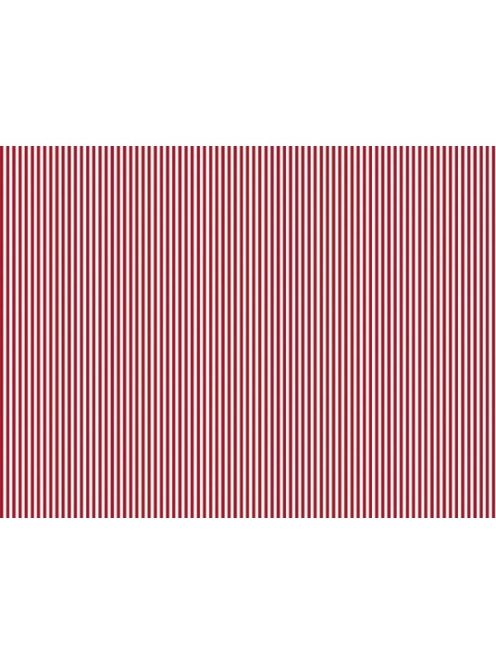 Karton kétoldalas HEYDA A/4 200g csíkos piros-fehér 