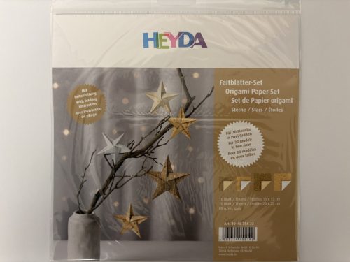 Karácsonyi HEYDA Origami papír világosbarna