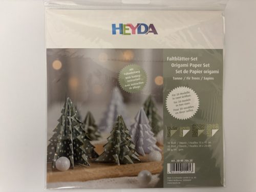 Karácsonyi HEYDA Origami papír zöld