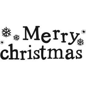   Nyomda 1 db-os HEYDA fa tábla karácsonyi MERRY Christmas (5,1 x 2 cm)