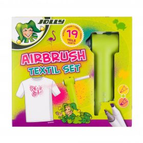   Textilfilc JOLLY AIRBRUSH-szett 12 db-os kétvégű filckészlet, sablonok USB kábel 4446-0015