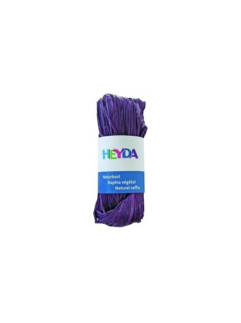 Raffia HEYDA 50g természetes anyagból lila