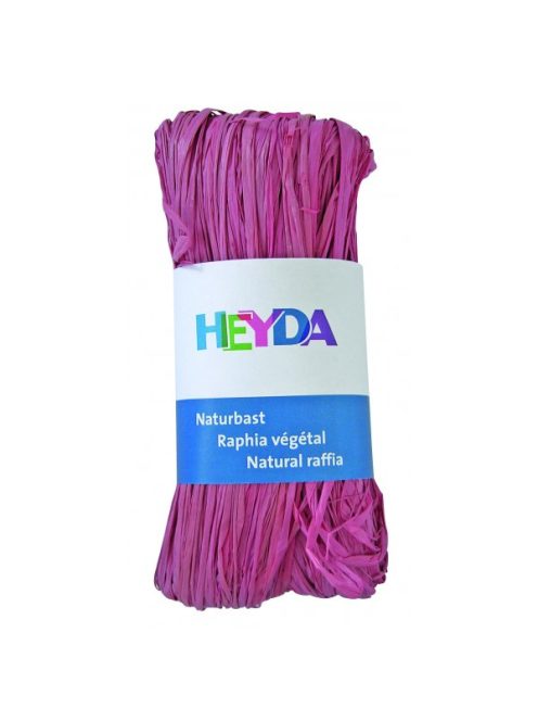 Raffia HEYDA 50g természetes anyagból rózsaszín 