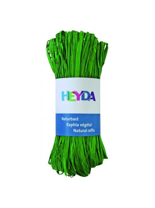 Raffia HEYDA 50g természetes anyagból almazöld 