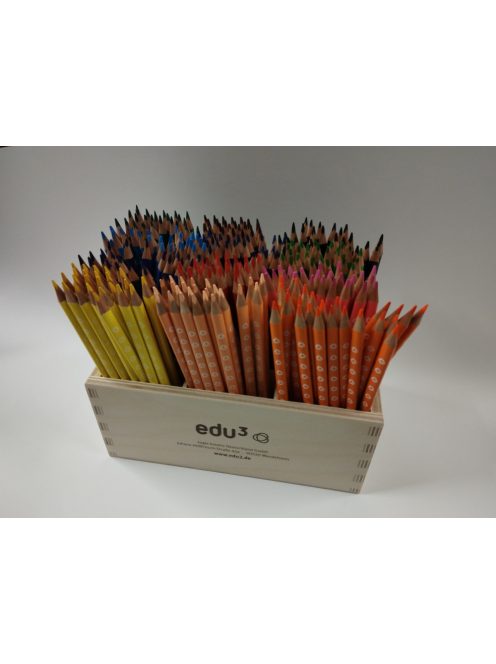 Színes ceruza 288 db-os display EDU3 / Fa tárolóban/