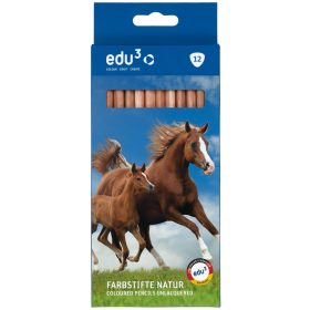 Színes ceruza 12-es háromszögletű natúrfás